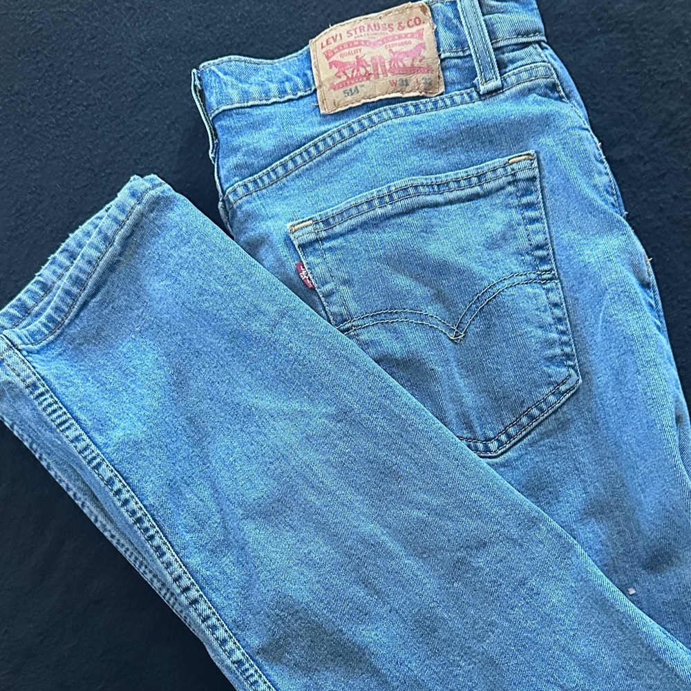 Levi's Men's Light Blue Straight-Leg Jeans